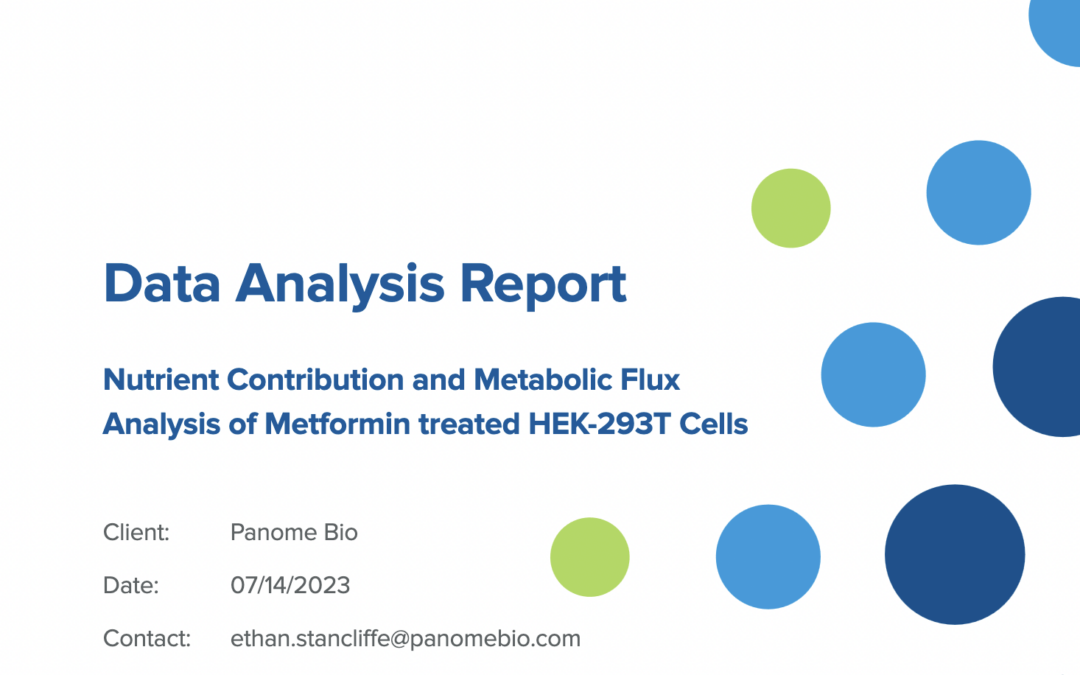 Data Analysis Report: Nutrient Contribution and Metabolic Flux Analysis of Metformin treated HEK-293T Cells