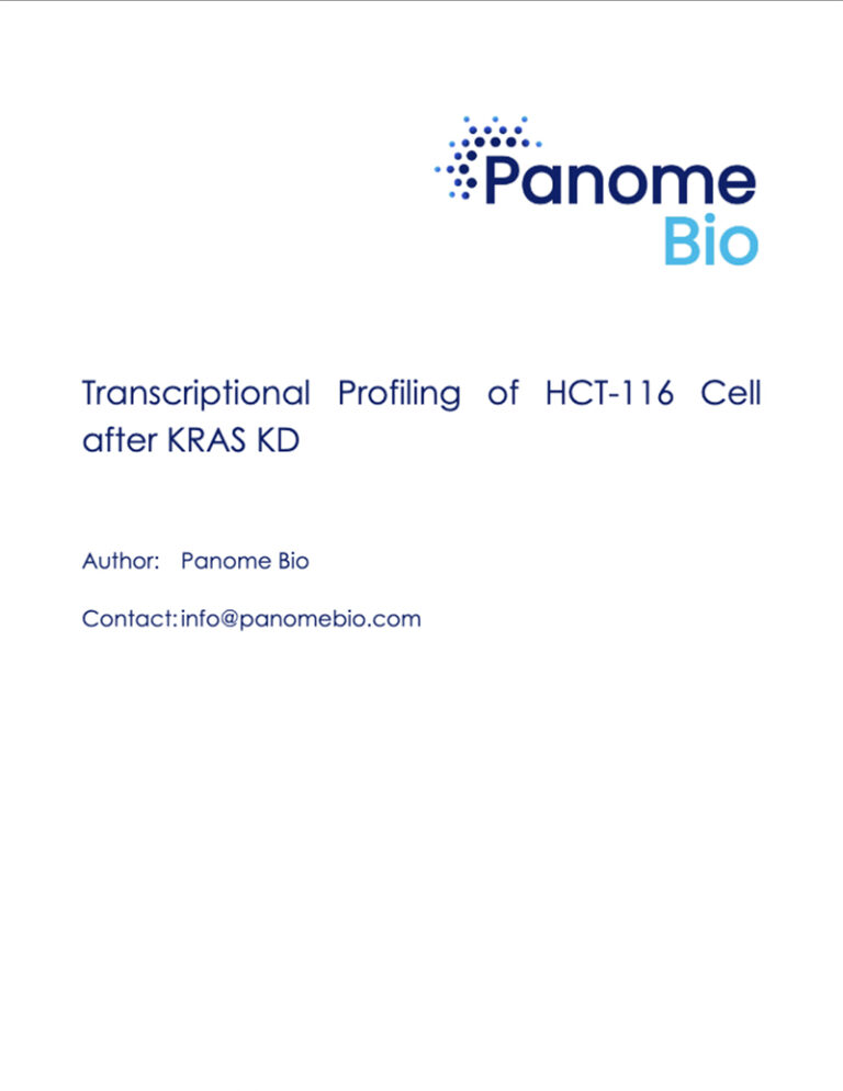 Transcriptomic Analysis of KRAS Knockdown
