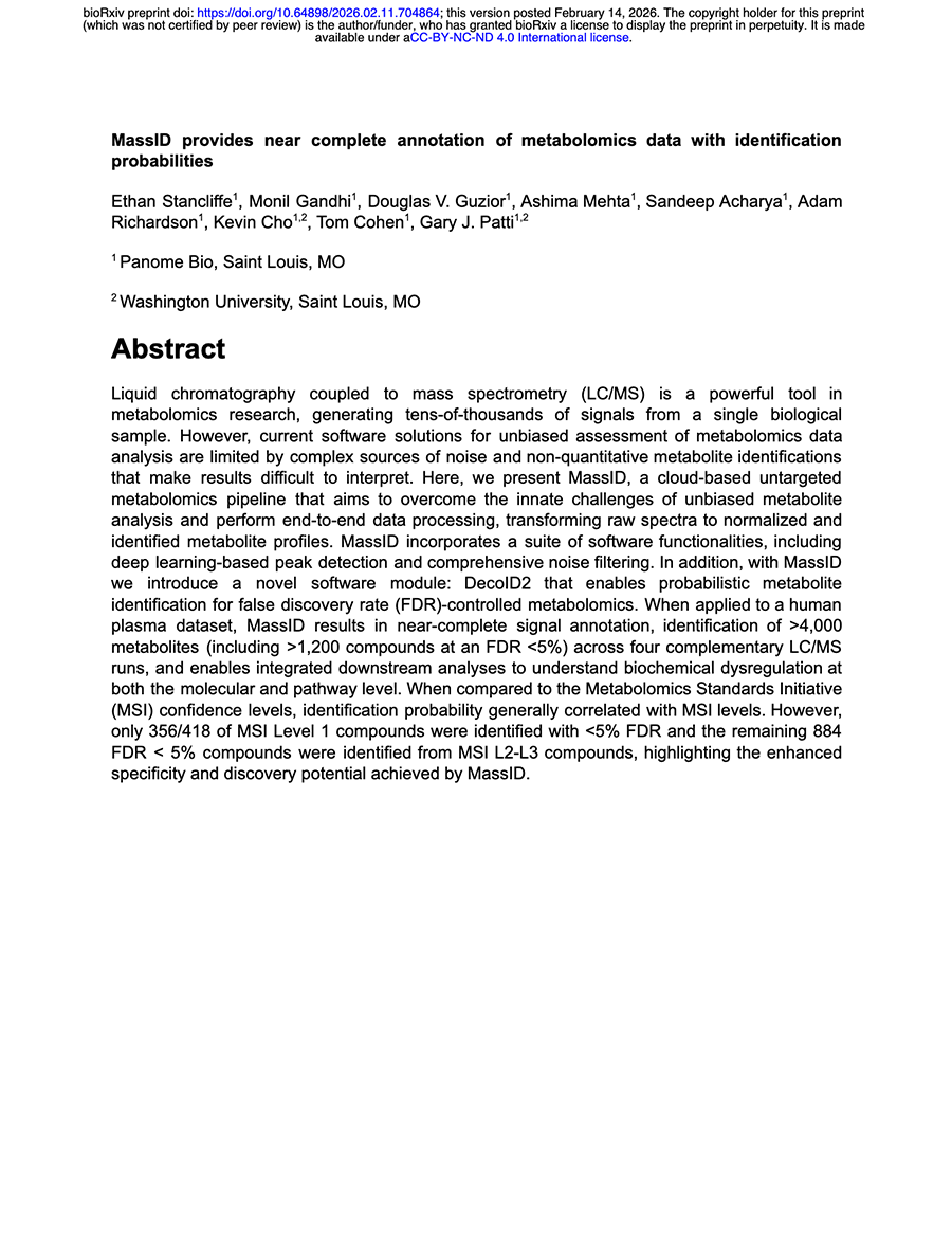 MassID provides near complete annotation of metabolomics data with identification probabilities