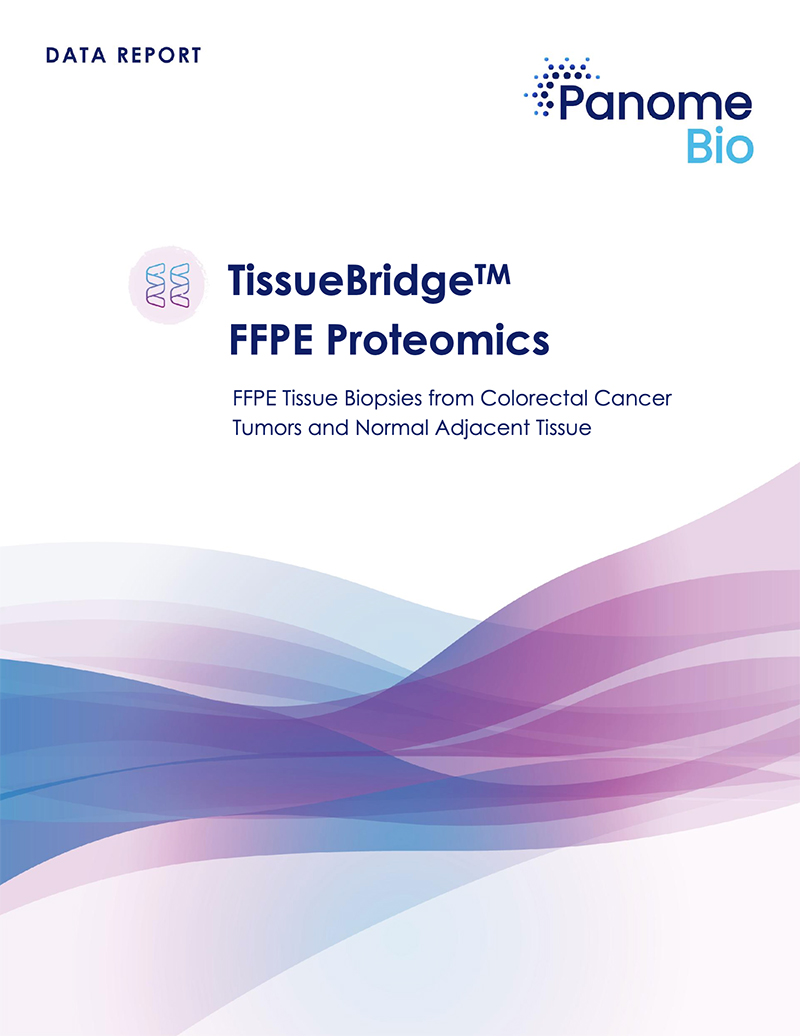 TissueBridge™ FFPE Proteomics of CRC Tumor Tissue Biopsies